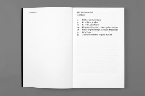 Accattone de Pier Paolo Pasolini. Scénario et dossier, 2 volumes