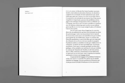 Accattone de Pier Paolo Pasolini. Scénario et dossier, 2 volumes