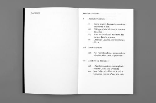 Accattone de Pier Paolo Pasolini. Scénario et dossier, 2 volumes