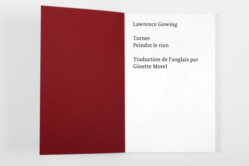 Turner. Peindre le rien